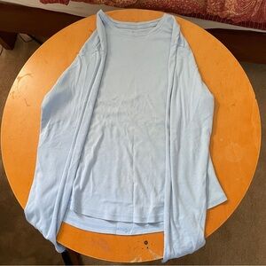 Hanes Cotton Blue Perfect T Long Sleeve Women’s Shirt Women’s Large (L) Soft